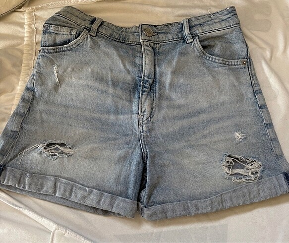 H&M H&M kız çocuk belden ayarlanabilir jean şort