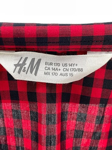 universal Beden kırmızı Renk H&M Gömlek %70 İndirimli.
