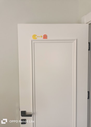 Beden Renk Renkli Pac-Man kapi susu
