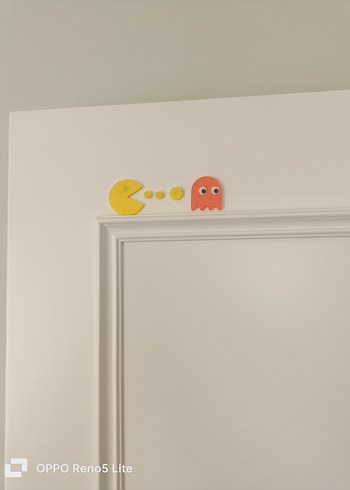 Beden Renkli Pac-Man kapi susu