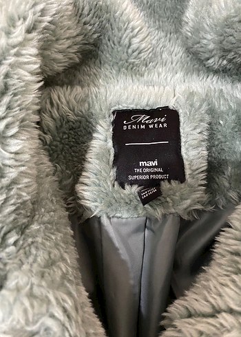 Yeşil Midi Boy Suni Kürk Ceket - Görsel 4