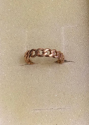 Bordo Boncuk Detaylı Vintage Yüzük - Görsel 4