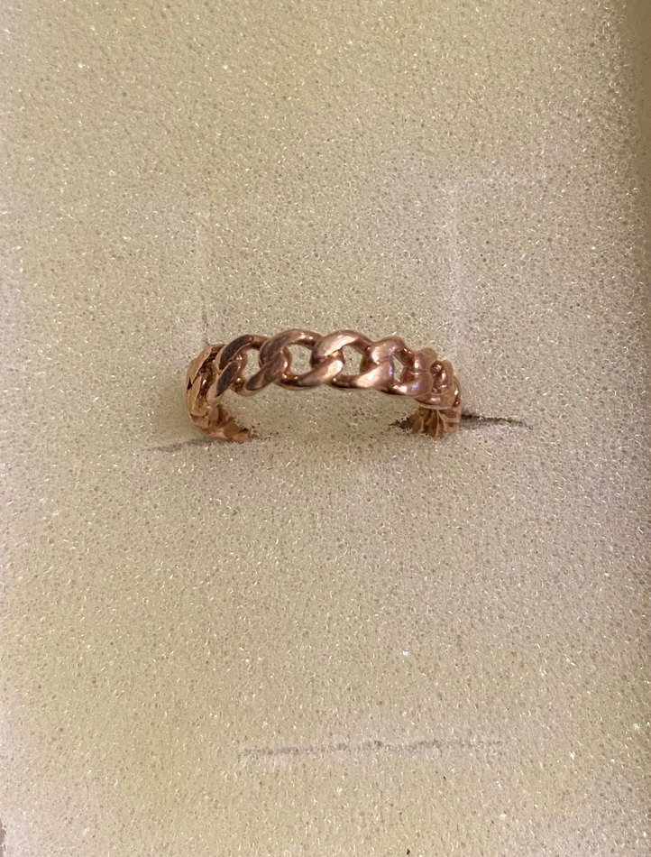 Bordo Boncuk Detaylı Vintage Yüzük - Görsel 4