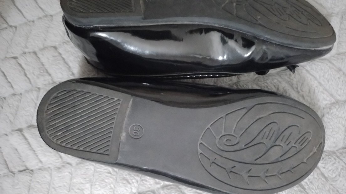 Kız Çocuk Siyah Rugan Babet Tokalı - Görsel 3