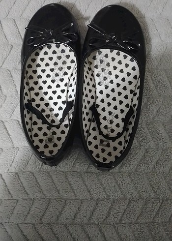 Kız Çocuk Siyah Rugan Babet Ayakkabı lcw - Görsel 2