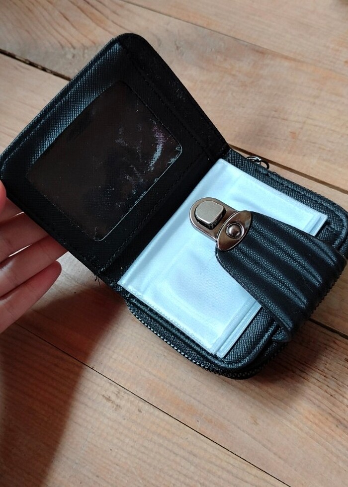 Siyah kadın cüzdan - Görsel 2