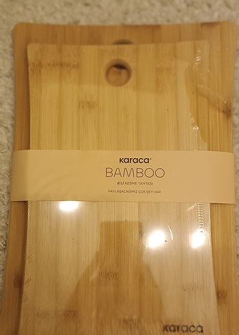 Karaca Bamboo Kesme Tahtası 2'li Set