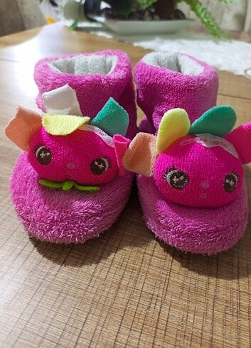 24 Beden pembe Renk Kiz cocuk panduf 