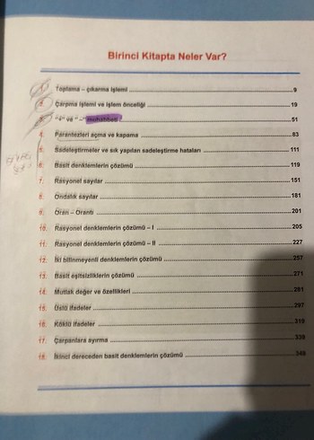  Antrenmanlarla Matematik 1. Kitap