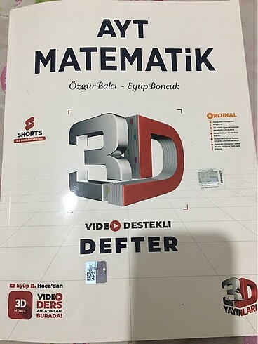 3D VDD AYT Matematik