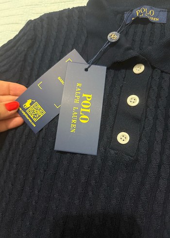 diğer Beden beyaz Renk Polo ralph lauren bayan triko lacivert kazak standart beden
