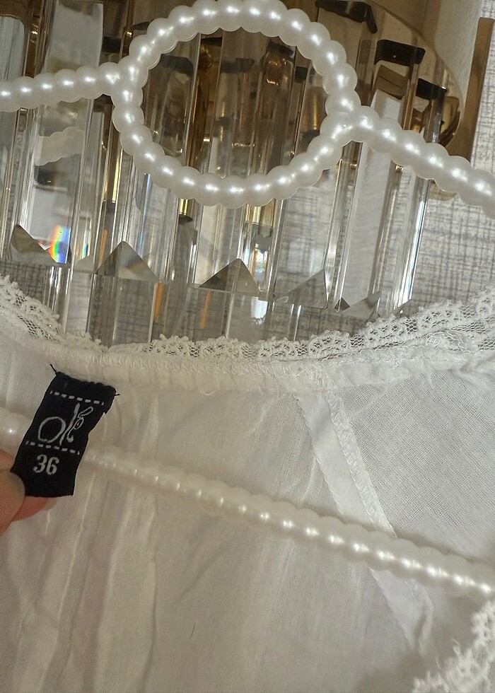 Koton marka beyaz gömlek - Görsel 5