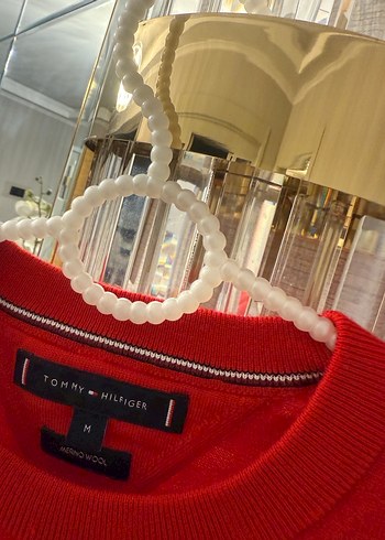 Tommy Hilfiger Kırmızı erkek  Triko Uzun Kollu Kazak - Görsel 2