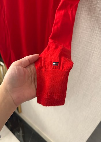 Tommy Hilfiger Kırmızı erkek  Triko Uzun Kollu Kazak - Görsel 3