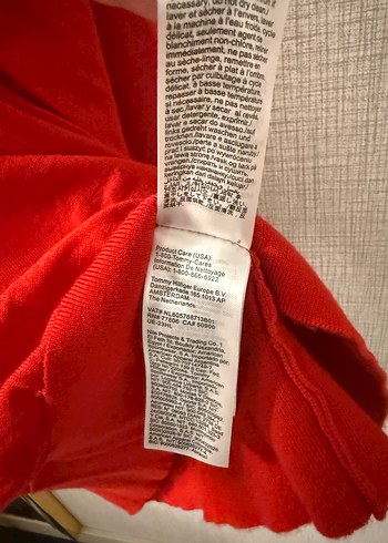 Tommy Hilfiger Kırmızı erkek  Triko Uzun Kollu Kazak - Görsel 8