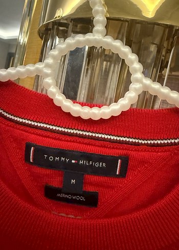 Tommy Hilfiger Kırmızı erkek  Triko Uzun Kollu Kazak - Görsel 6