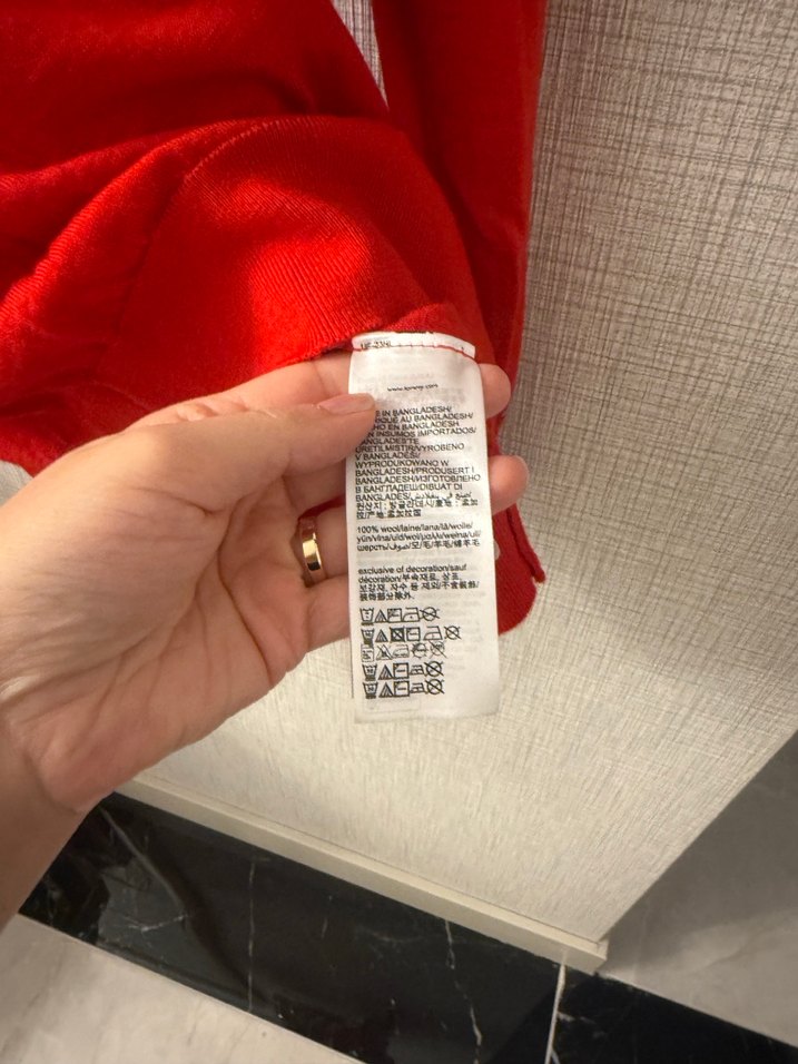 Tommy Hilfiger Kırmızı erkek  Triko Uzun Kollu Kazak - Görsel 4