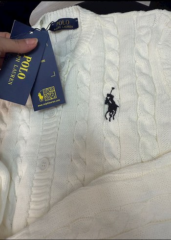 Beyaz Örgü Kadın Hırka - Görsel 3