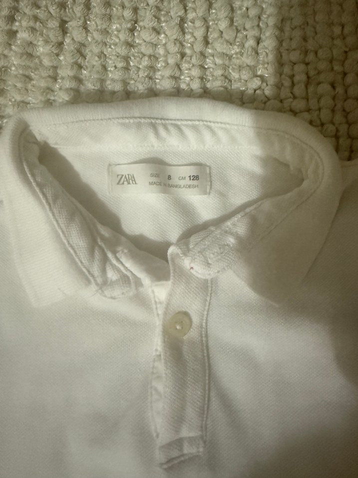 Uzun Kollu Beyaz Erkek Polo Tişört - Görsel 2