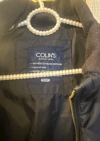 Siyah Erkek Kapitone Fermuarlı lacivert Mont - Görsel 3