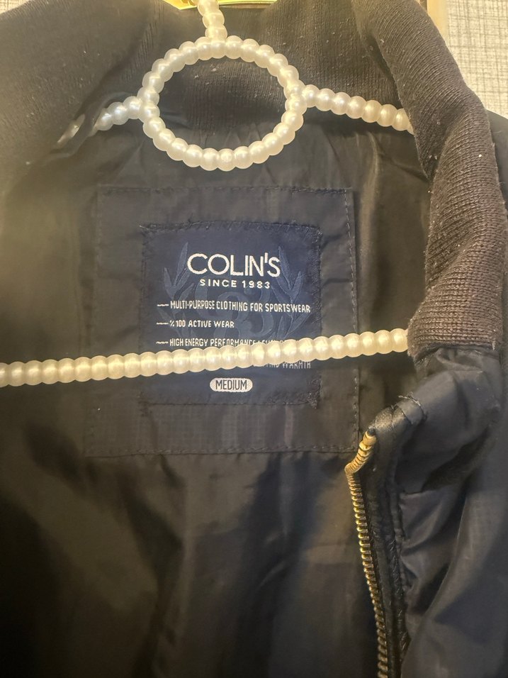 Siyah Erkek Kapitone Fermuarlı lacivert Mont - Görsel 3