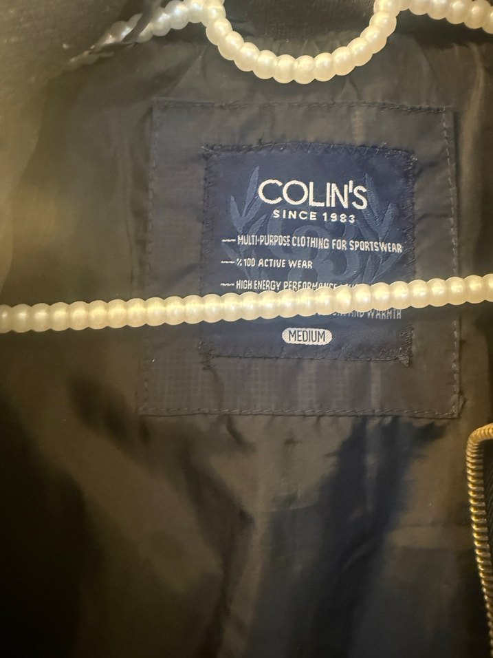 Siyah Erkek Kapitone Fermuarlı lacivert Mont - Görsel 4