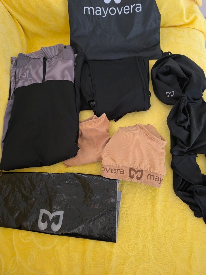 Uzun Kollu Siyah Gri Bağlama Desenli Tesettür Mayo - Görsel 3