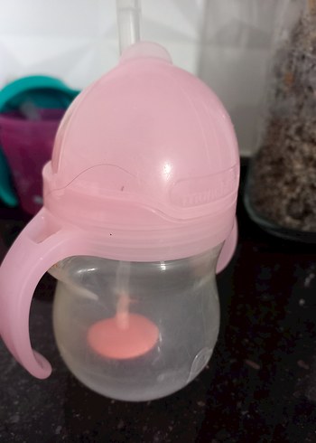 tıklama kilitli uclu pipetli alistirma bardagi  biberon suluk - Görsel 4