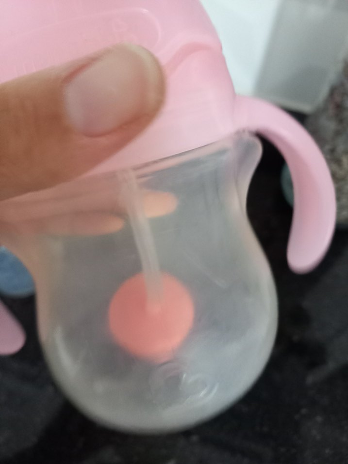 tıklama kilitli uclu pipetli alistirma bardagi  biberon suluk - Görsel 3