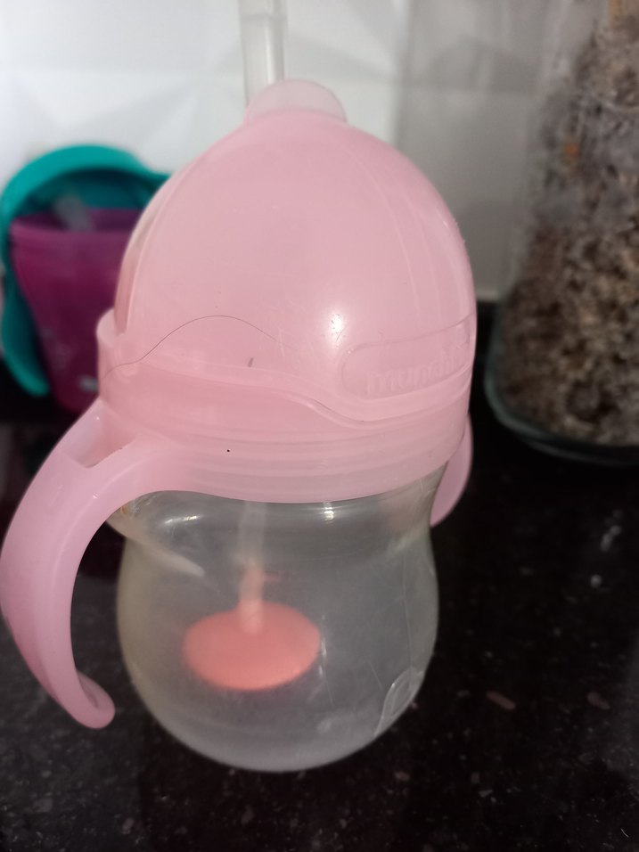 tıklama kilitli uclu pipetli alistirma bardagi  biberon suluk - Görsel 4