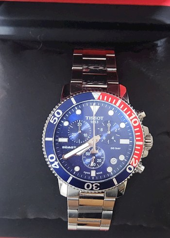Beden lacivert Renk Tissot Erkek quartz Saat, pilli, şık, çok temiz