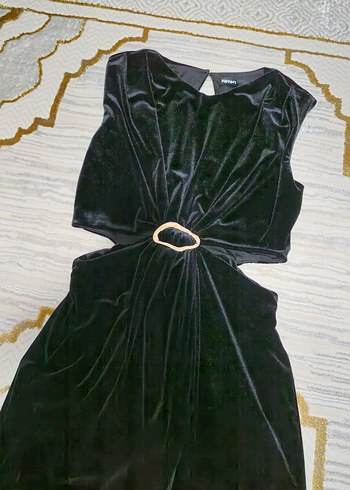 Koton Marka velur Elbise - Görsel 4