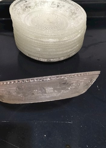 İşlemeli Parlak Beyaz Tabak - Görsel 2