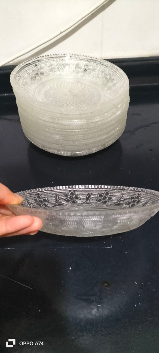 İşlemeli Parlak Beyaz Tabak - Görsel 3