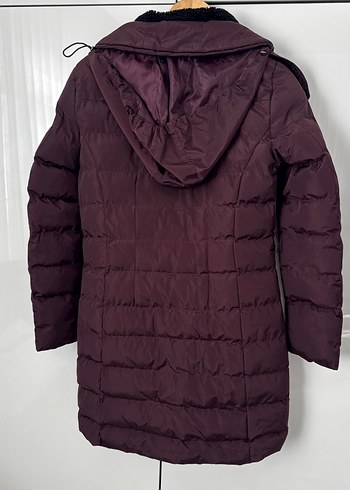 Bordo Kadın Kışlık Mont - Görsel 3