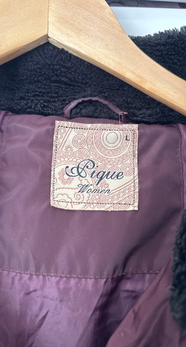 Bordo  Kadın Kışlık Mont - Görsel 2