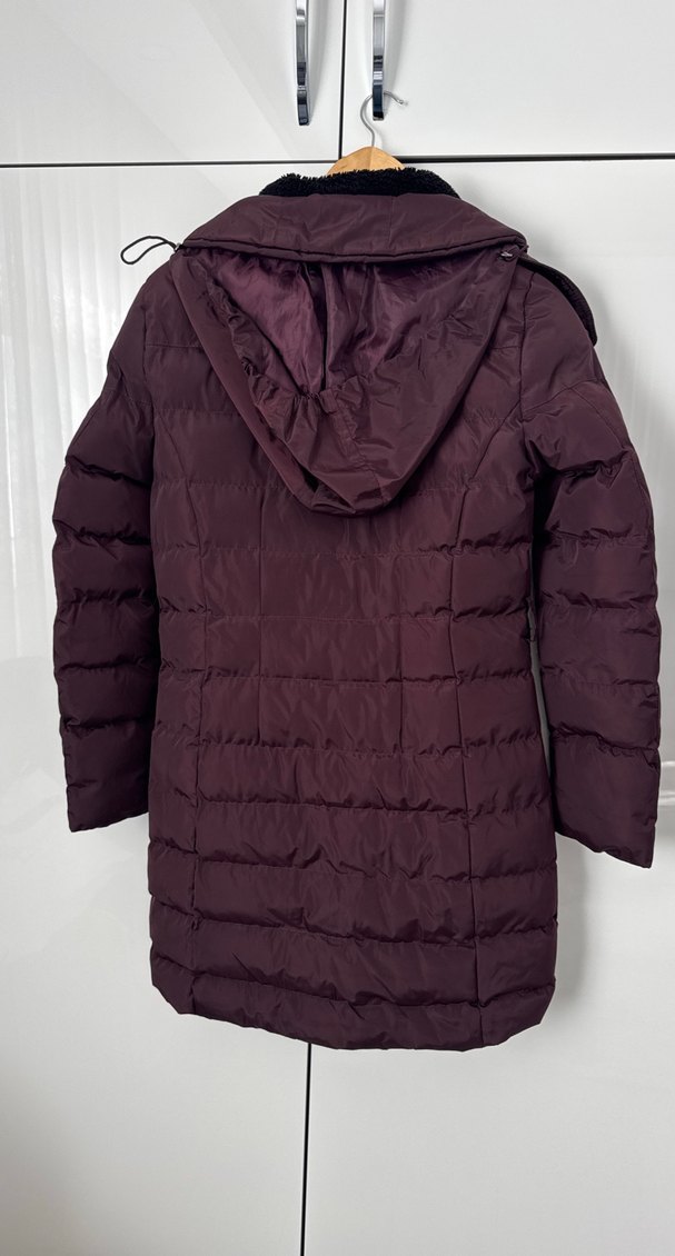 Bordo  Kadın Kışlık Mont - Görsel 3