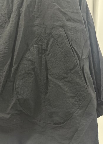 Siyah Beyaz Kazayağı Desenli  Çift Taraflı Peluş Kaban - Görsel 5