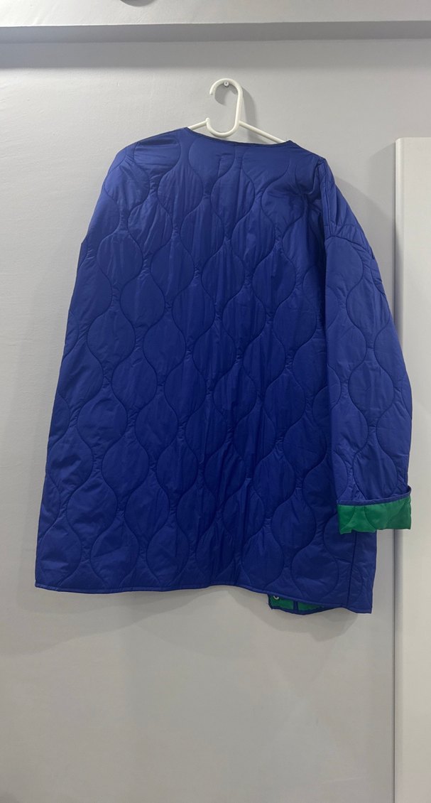 Kapitone Mont Mavi / Yeşil Çok İyi Durumda - Görsel 3