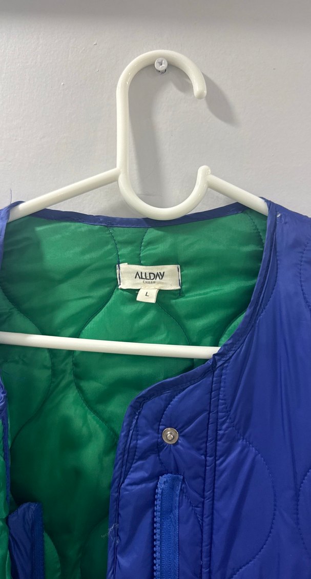 Kapitone Mont Mavi / Yeşil Çok İyi Durumda - Görsel 2