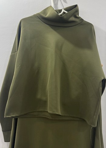 Haki etekli takım scuba kumaş - Görsel 2