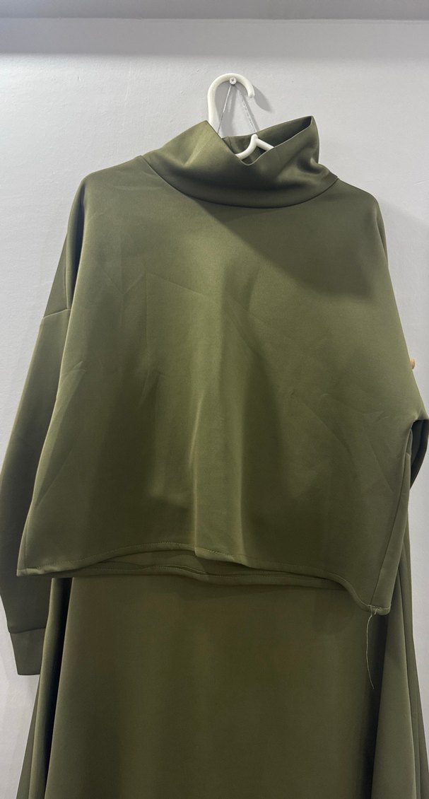 Haki etekli takım scuba kumaş - Görsel 2