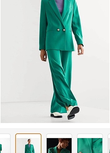l Beden yeşil Renk Yeşil blazer ceket