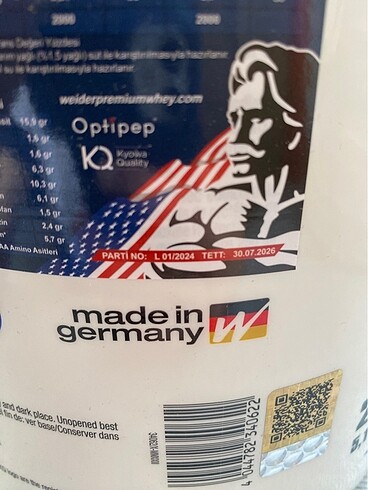 52 Beden siyah Renk weider whey premium protein tozu vanilya-çilekli