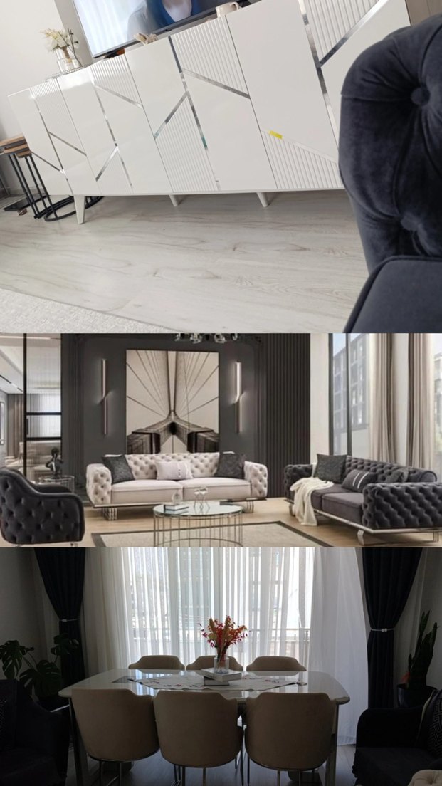 Gri Modern Ev Dekorasyon Ürünleri - Görsel 4