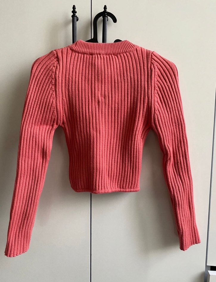 Zara pembe crop kazak xs - Görsel 3