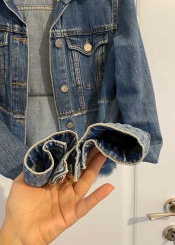 Koton Kot Denim Ceket 36 - Görsel 5