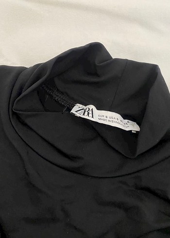 Zara siyah uzun elbise s yeni - Görsel 3