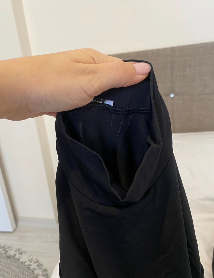 Zara siyah uzun elbise s yeni - Görsel 5