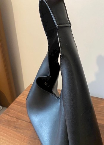 Siyah Deri Kadın Çanta - Görsel 2